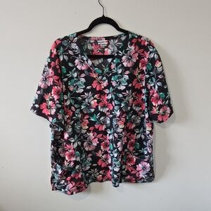 Ladies 2X Scrub Top